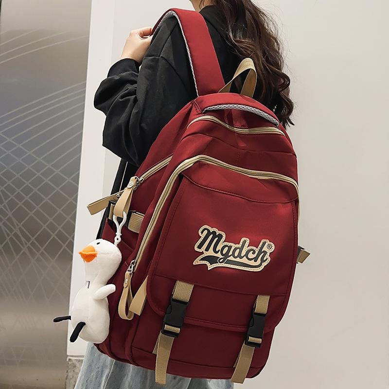 Children's Schoolbags College Students Girls High School Students Large Capacity Backpacks Multi Layer Junior High School Students Backpacks
