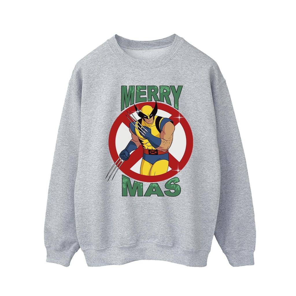 X-Men Mens Wolverine Christmas Sweatshirt