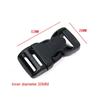 Webbing Plastic Black Paracord Bracelet Lock Backpack Belt Parts Side Release Buckles Curved Buckle