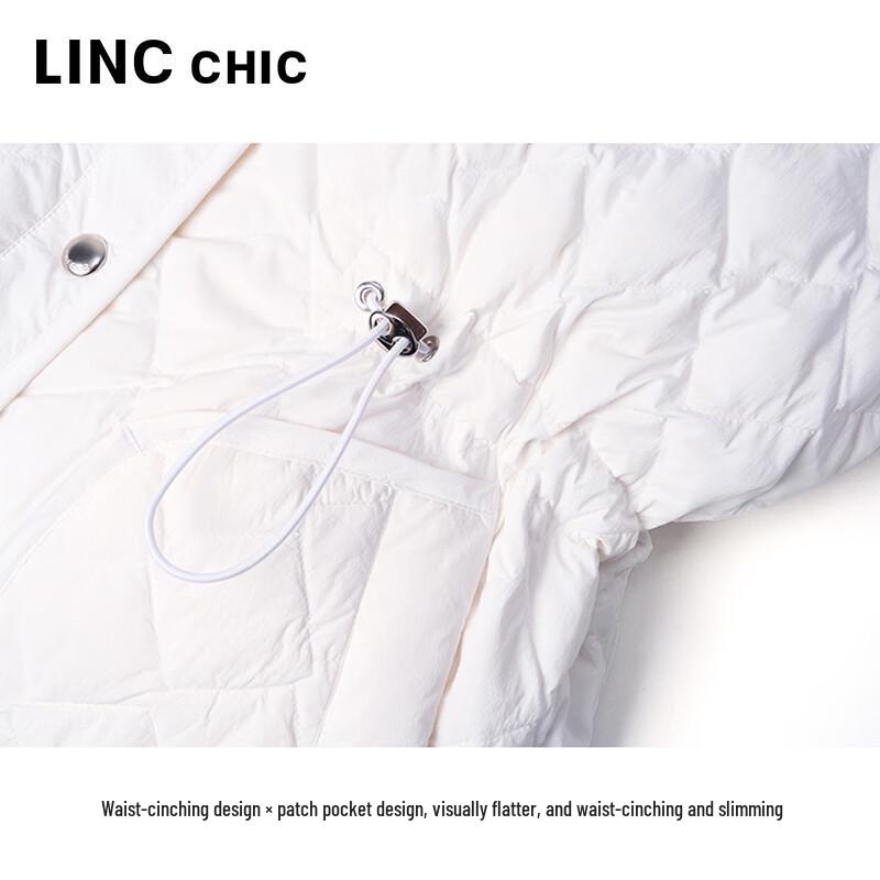 Jinyujie Women's Lightweight 90% Duck Down Stand Collar Short Jacket