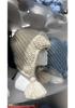 2025 Korean Style Knit Hat: Large Fit, Face Slimming, Warm Ear Protection, Solid Color, Autumn/Winter Fashion.
