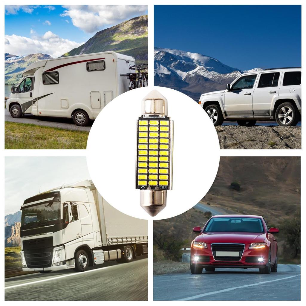 Car Dome Lights, LED Dome Bulb, Double Chip Car Roof LED 41mm -