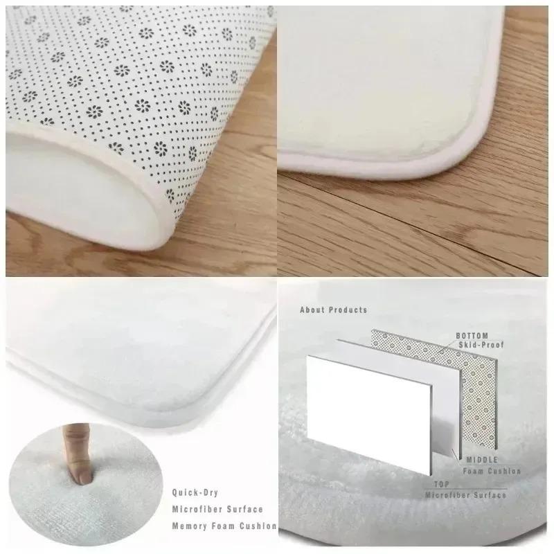 3D Vision Bottomless Pit Flannel Doormat Extra Thick Non-Slip Entrance Rug for Home Decor Living Room Doorway Indoor Outdoor Use