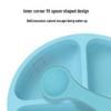 Silicone Suction Plate: Durable, Anti-Fall, Divided Baby Tableware