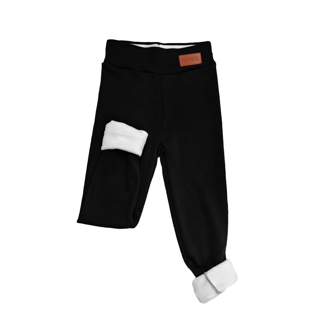 Ladies' Lamb Wool Thickened High Waisted Slimming Pencil Pants With Bottom And Warm Pants