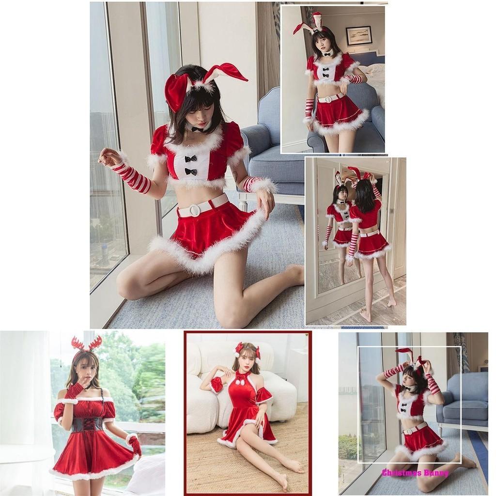 Adorable Feminine Christmas Costume Suit Offering Unique Bunny Girl Design