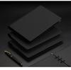 Minimalist Black A5 PU Leather Loose-Leaf Notebook with Black Card Paper Inner Pages