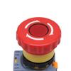 Emergency Stop Button Switch, No Light, 22MM, One Open/One Close, Silver Contact, Copper Parts, LA155B-11ZS.