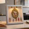 DIY Mini Museum Silhouette Box with LED Light Mini Museum Frame Kit with 5 Figurines And 1 Frame Personalized Photo Display Case for Wedding Birthday