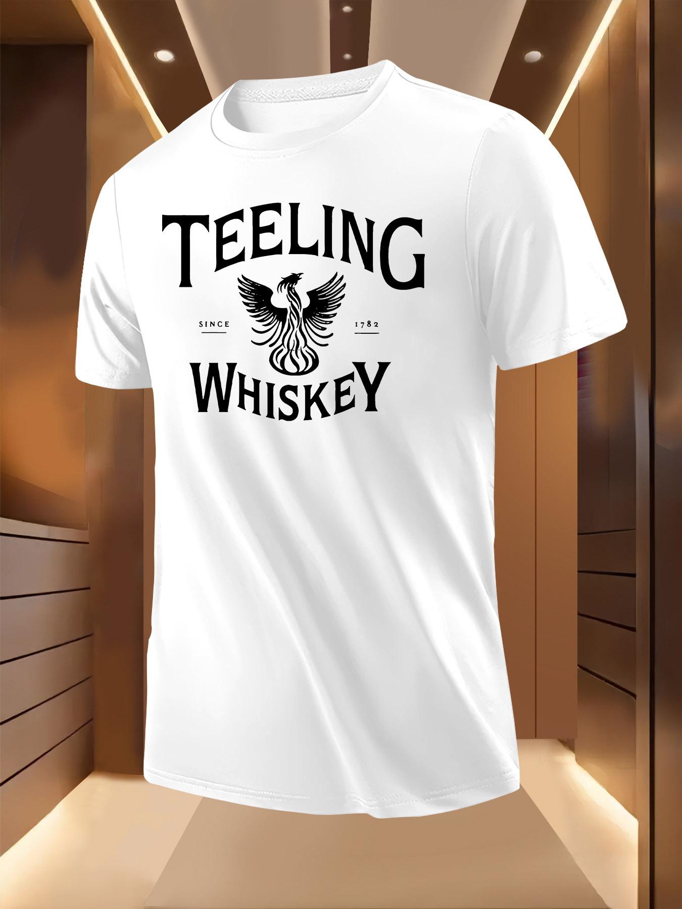 Teeling Whiskey Graphic Tshirt - Casual Black Short Sle... L