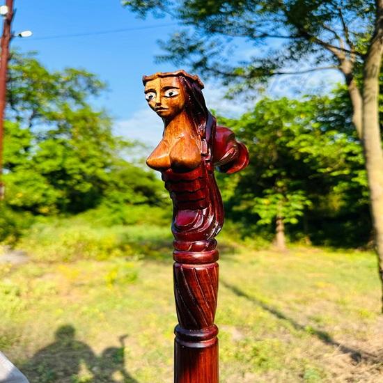 Bengala de Avó, Bengala de Senhora, Bengala para Adultos, Bengala de Madeira, Presente de Natal