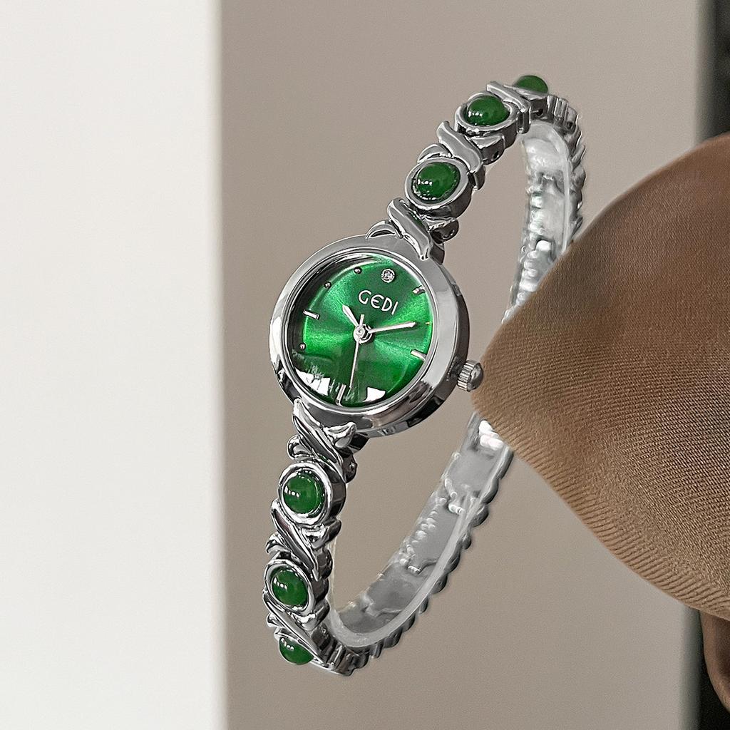 Guochao Style Pearl Bracelet Watch Exquisite And High-End Women'S Alloy Waterproof Quartz Watch