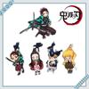 Demon Slayer Rotating Fridge Magnet Cute Tanjirou Nezuko Zenitsu Inosuke Anime Figure Magnetic Sticker Home Decoration Gift
