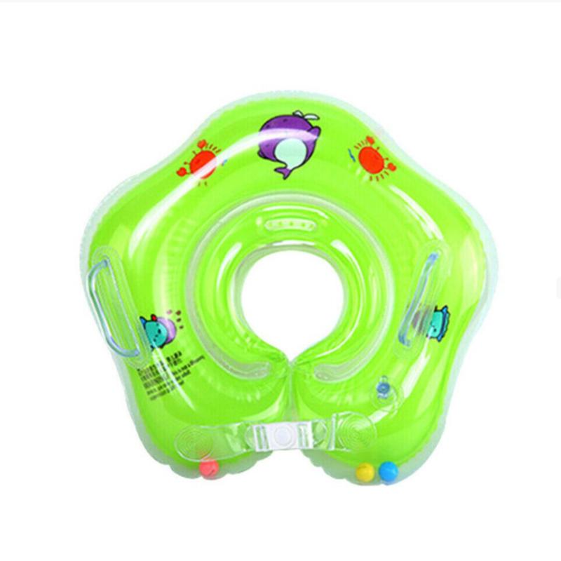 Baby Pool Swimming Bath Shower Neck Floating Water Tub Inflatable Circle Ring
