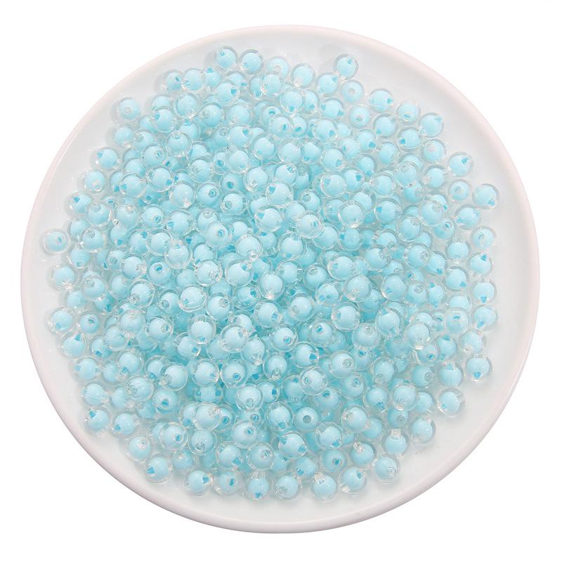 Frosted Acrylic Round Beads for DIY Jewelry and Beading Accessories