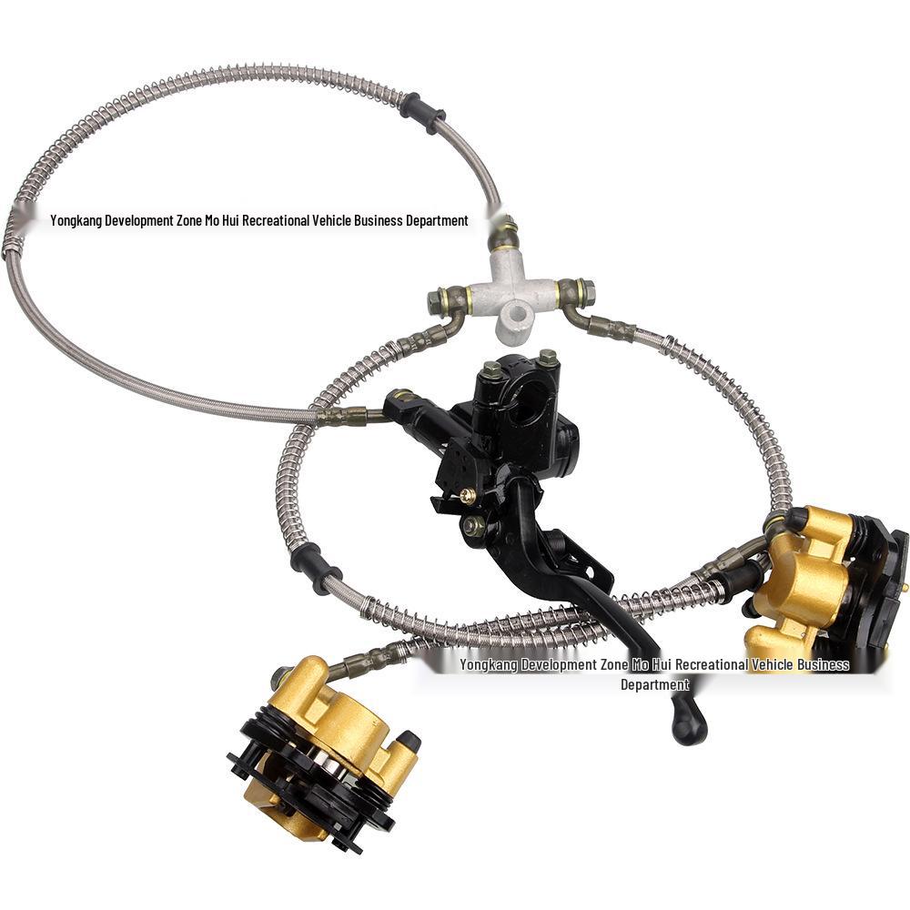 Front Brake Master Cylinder & Caliper for 50CC-125CC ATV Beach Car/Four-Wheeled Motorcycle