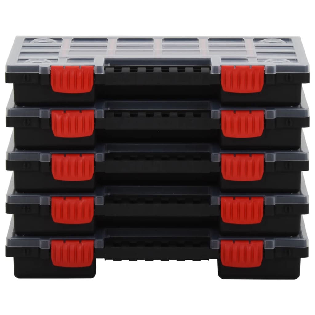 Vidaxl Pudełka Asortymentowe, 5 Szt., 34,5X25X5 Cm Polipropylen