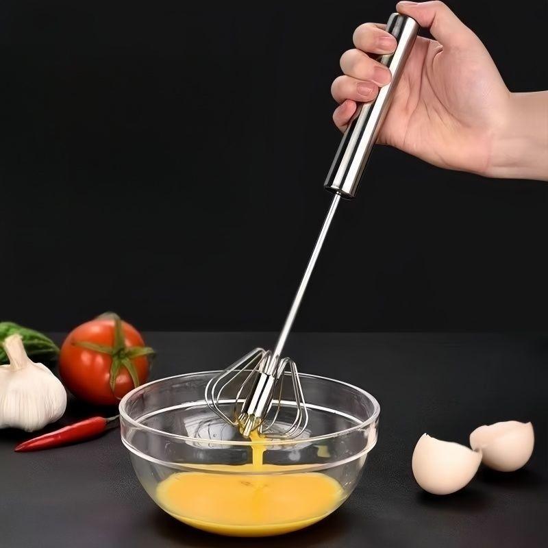 Self Rotating Egg Beater, Household Tool, Manual Mixer, Innovative Kitchen Accessories, Convenient Small Tool