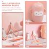 HOLIDYOYO Baby Nail Clipper Set, Pink, Compact and Lightweight, Made of ABS Stainless Steel, Anti-Cut Design, for Children's Nail Clippers, Nose and E