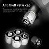 Car Wheel Tyre Rim Stem Cover Tire Valve Cap Airdust Waterproof For Sienna 4Runner Verso Fortuner Venza Highlander Aqua