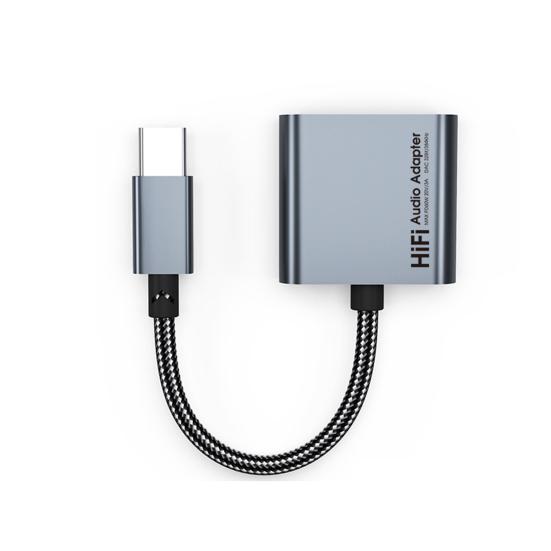 

Аудиокабель 2-в-1 Hi-Fi адаптер Play High To Speed Type-C Sound 3,5 мм аудиокабель разъем для наушников