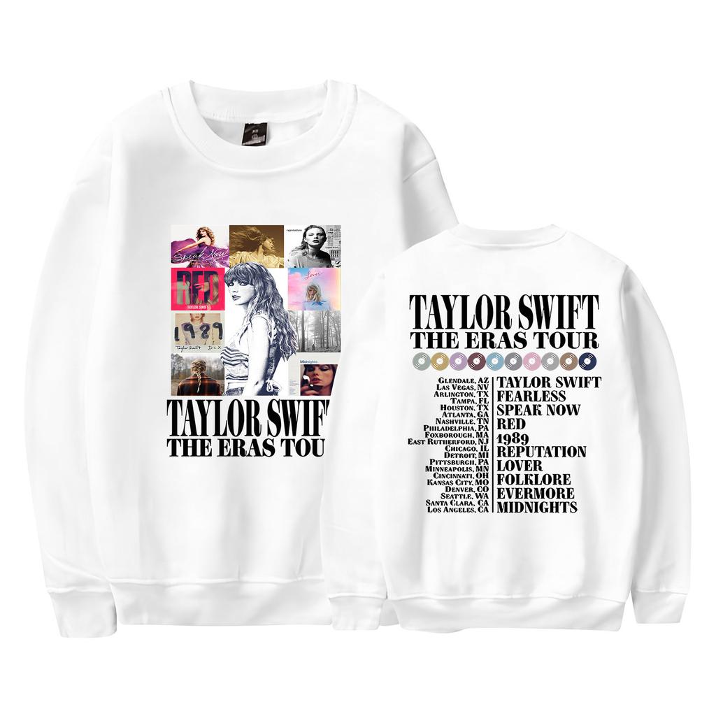 Women's Fashion Casual Long Sleeved Round Neck Letter Printing Loose Plush Pullover Sweatshirts