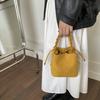 Go Out Handbag Women 2025 New Retro Suede Shoulder Bag Niche Commuter Versatile Messenger Bucket Bag