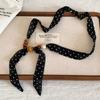 Ethnic Style Retro Cashew Flower Fine Silk Scarf Necklace Women's Early Spring Atmosphere Long Style Can Draw Latin America Rad Accessories