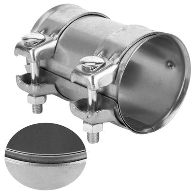 Butt Joint Lap Joint 3inch 76mm Exhaust Pipe Connector Double Clamp Joiner Galvanized Steel Sleeve Universal Tube Repair Parts