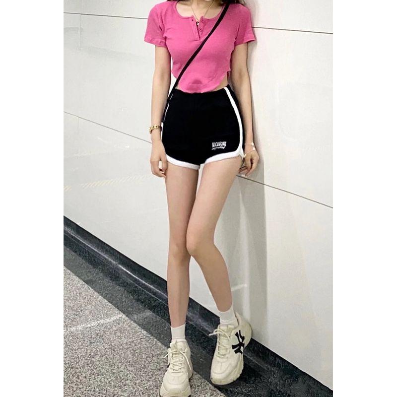 European and American-Style Korean-Style Casual High-Waist Shorts