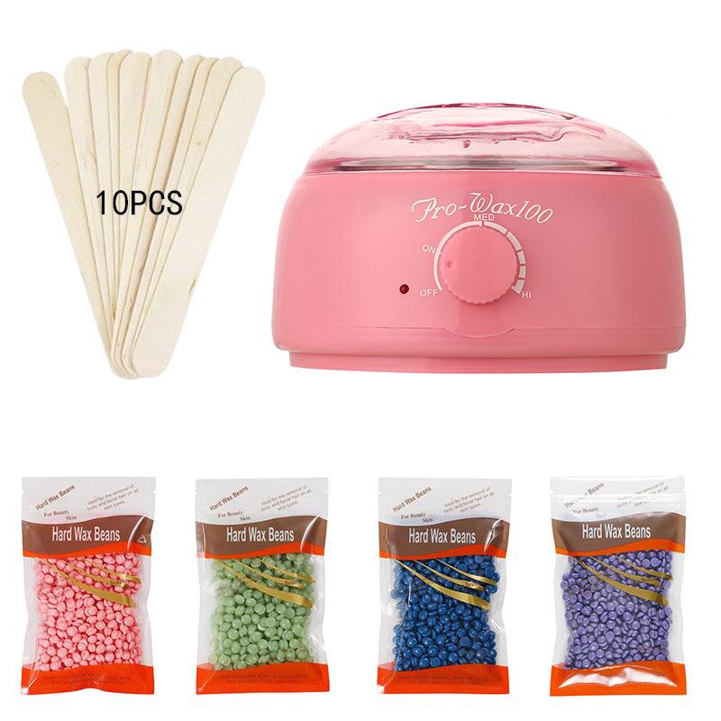 Hair Removal Wax Melter Set: 400g Capacity, 6-Piece, 500CC