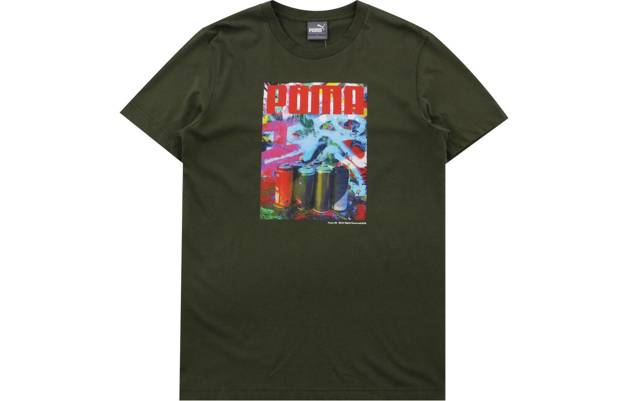 PUMA T Shirts Men s Crew Neck Moderate Straight Fit 845398 08 26 L