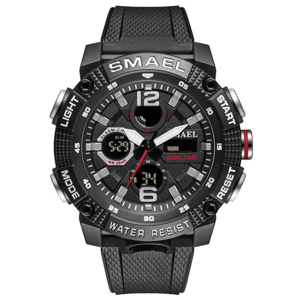 Men's Waterproof Luminous Running Alarm Clock Watch