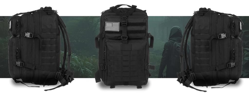 PTN BL096-8090 Black Backpack
