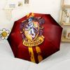 Gryffindor Crest Automatic Umbrella with 8-Rib Lightweight Durable Everyday Carry Umbrella Fashionable Perfect Gift for Valentine's Wedding Birthday
