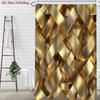 4Pcs Shower Curtain Set with Non-Slip Bath Mat, Toilet Lid Cover, Contour Rug & 12 Hooks, Bathroom Decor
