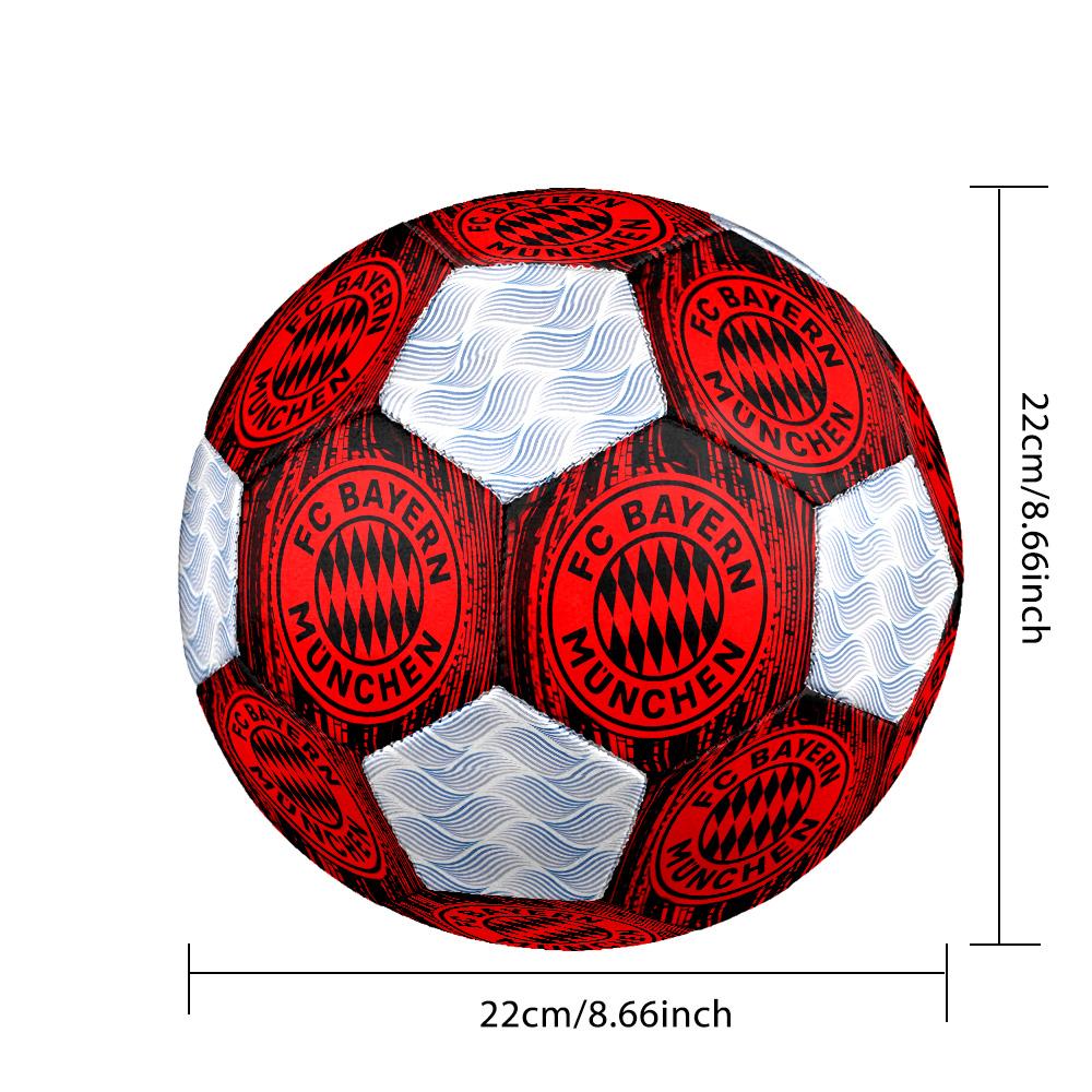 1 Stück FC Bayern München Fußballverein Fußball Fußball Größe 5 Hallenfußball Mode Bunt Hinterhofspiel - Großartig für Sportfans Geschenk