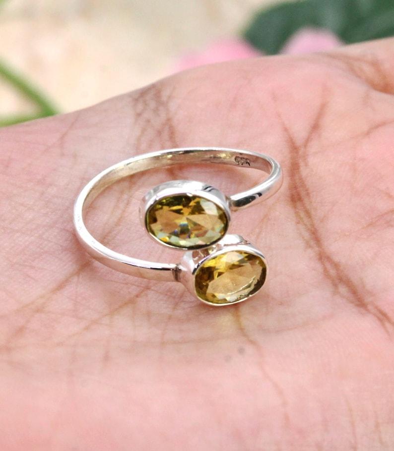Citrine Gemstone Ring, 925 Sterling Silver Ring, Birthstone Ring, Bezel Ring, Boho Ring, Ring For Sale