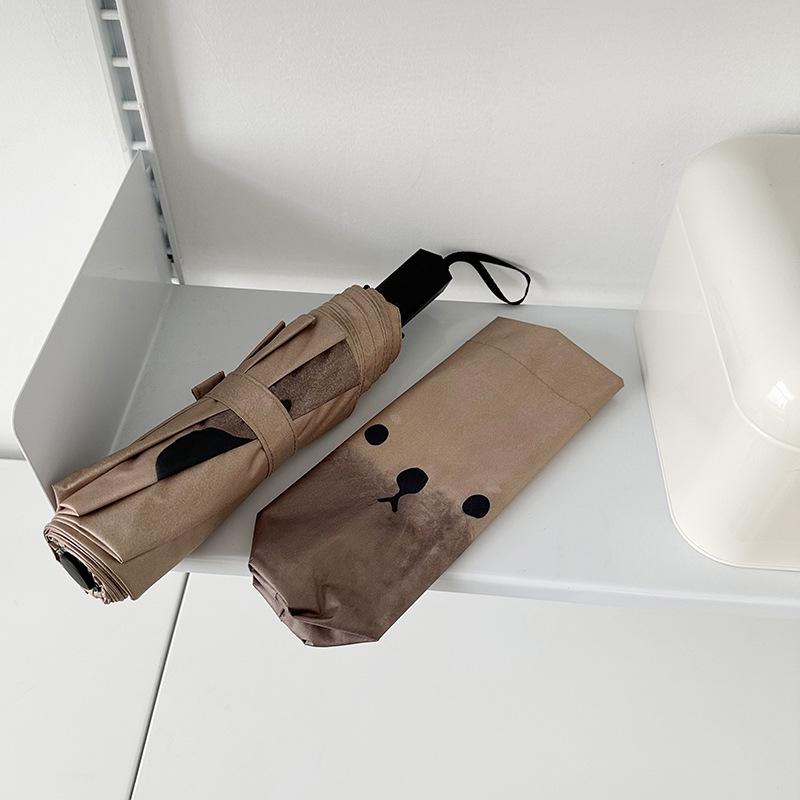 

Женский милый зонт с щенком: Двойного назначения, Солнцезащитный, Полностью автоматический, Защита от УФ-лучей, Защита от солнца и дождя 98cm