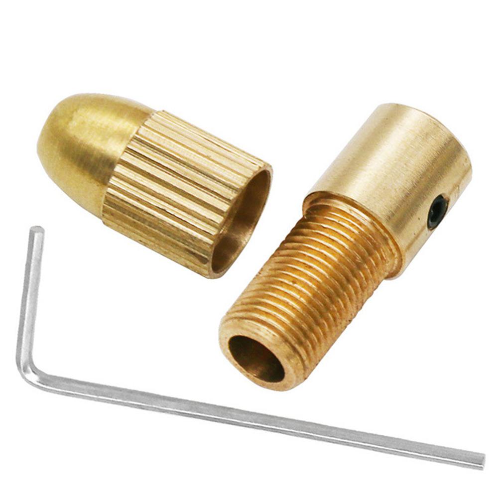 Ensemble de 7 pièces 2,35-5,05 mm Mandrins à Pince en Laiton Mini Mandrins Pour Arbre de Moteur Électrique Outils pour Forets Mandrin Métallique Adaptateur
