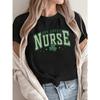 One Lucky Nurse Green Clover Print Women T-Shirt Summer Casual T Shirts Hip Hop Tee Top Loose Comfortable Woman Streetwear