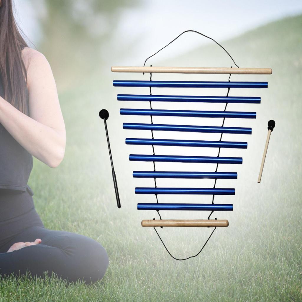 Větrný zvonkohra, Ruční, Meditační jednoradové tyčové zvonkohry, 9tónový bicí nástroj pro učitele, Řízení třídy, Dárek pro děti
