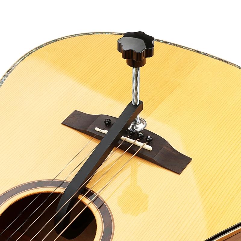 Acoustics Folk Guitar Bridge Clamps Cast Steel Deep Throat Clamps Replacement
