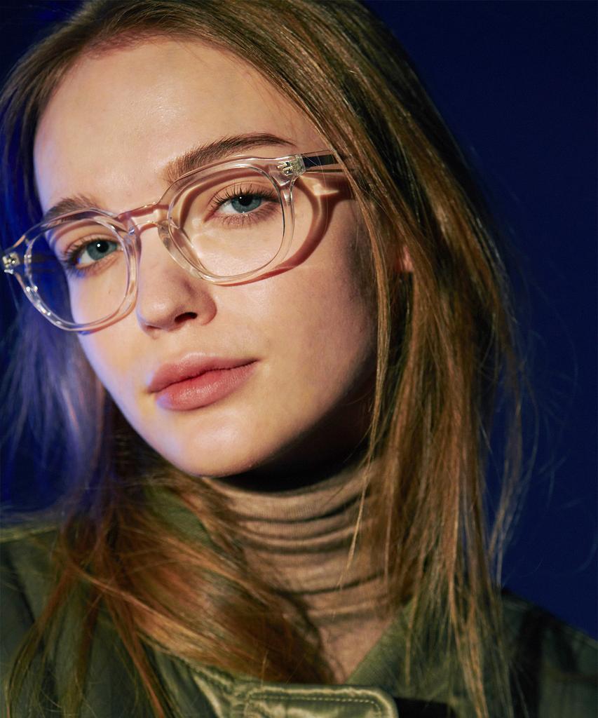 Seupeulingseuteulingseu Classic Horn-Rimmed Glasses Eye Number 3 [Lemon Water]