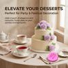 Fondant 3D Rose Flower Silicone Molds Single Cavity Petals Texture Baking Molds for Cake Decorating Chocolate Mousse Jellies Shaping and Craft Casting
