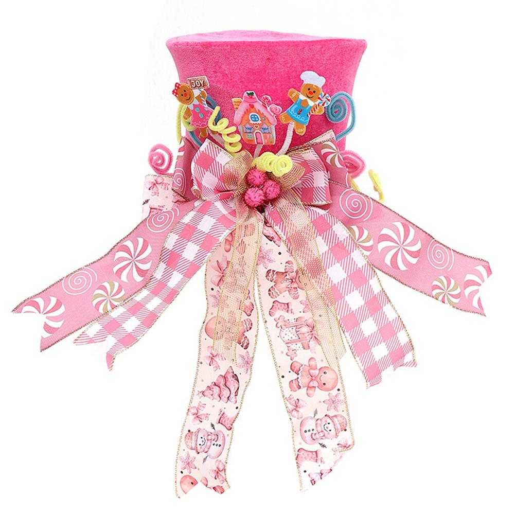 

Seasonal Ornament Festive Tree Decoration Pink Foldable Holiday Decor Whimsical Centerpiece Compact Storage Design рожевий