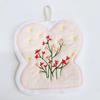 Thickened Coral Fleece Hanging Flower Hand Towel - Soft & Absorbent, Multi-Functional