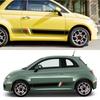 Dla Fiat 500 Abarth 595 2 sztuki Samochód Obie Strony Drzwi Naklejki Dekoracja Karoserii Samochodu Pokrycie Grafika Paski Folia Winylowa Naklejki Akcesoria