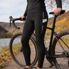 Wosawe Women's Thermal Fleece Cycling Tights Winter Warm 4 Way Stretch Biking Pants With 3D Silicone Cushion