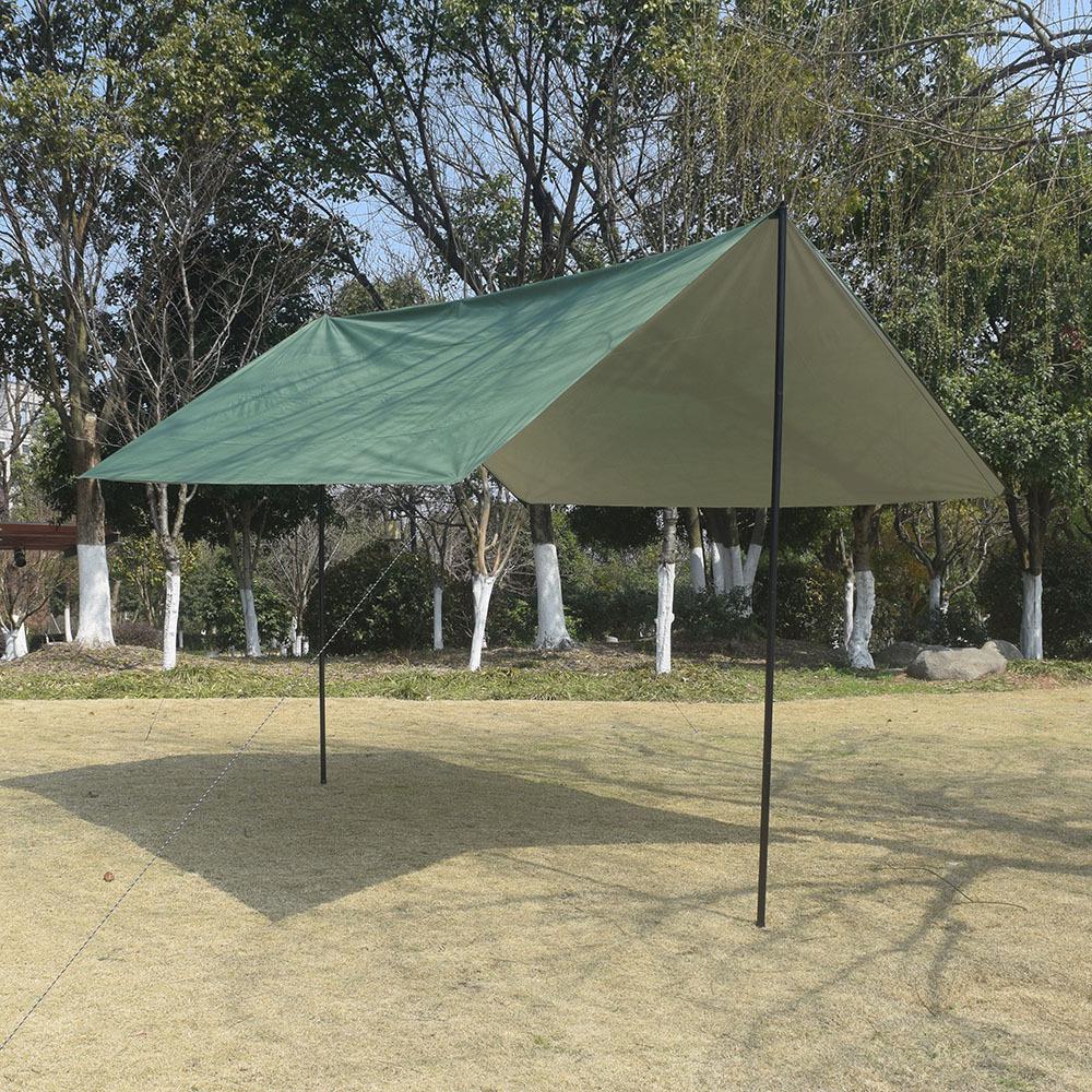 Waterproof Outdoor Camouflage Sunshade: Multifunctional Silver Coated Beach Canopy Tent & Portable Ground Sheet Awning